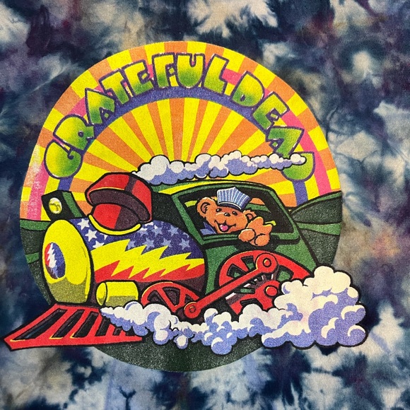 Hand dyed youth Grateful Dead Casey Jones t-shirt - Picture 3 of 4